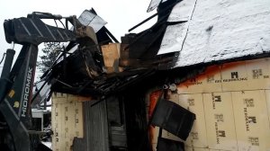 ООО "ПрофСопСтрой" - демонтаж дома после пожара за один день!!!