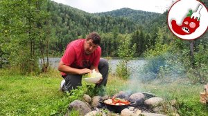 Алтайская дымляма без мяса или овощное рагу в казане на костре