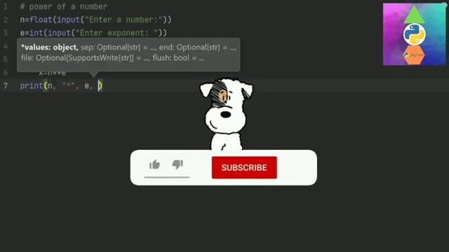 Power of a number || Python code tutorial смотреть онлайн