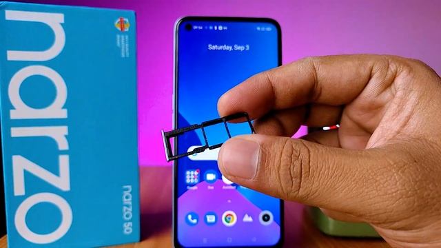 How To Insert Sim Card In Realme Narzo 50