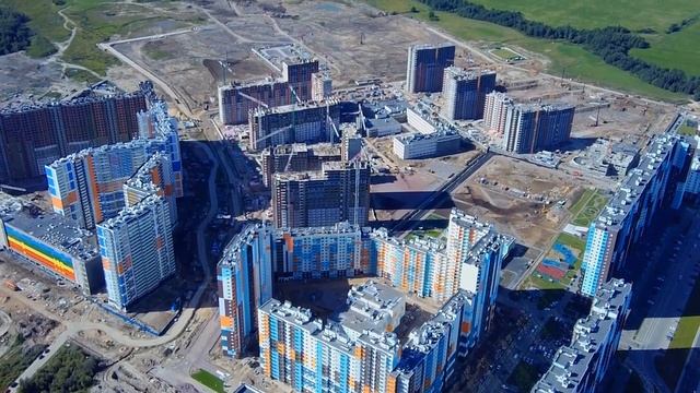 Новостройки Приморского района СПб. Обзор с высоты. Сентябрь 2019 смотреть онлайн