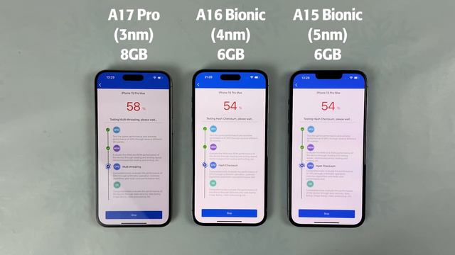 A17 Pro vs A16 Bionic vs A15 Bionic Antutu Benchmark Test in 2024 - 15 Pro Max vs 14 PM vs 13 PM смотреть онлайн