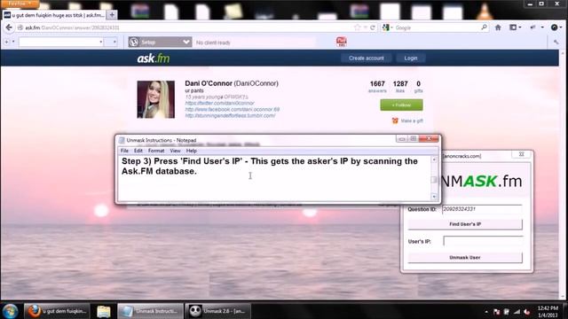 unmaskfm (открыть анонимов на ask.fm) смотреть онлайн