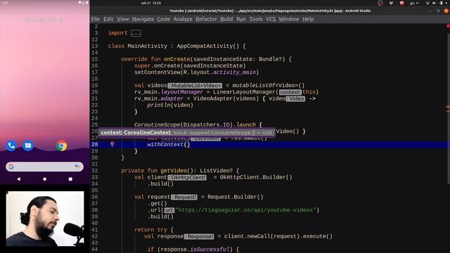 ASYNC AWAIT NO KOTLIN COM COROUTINES смотреть онлайн