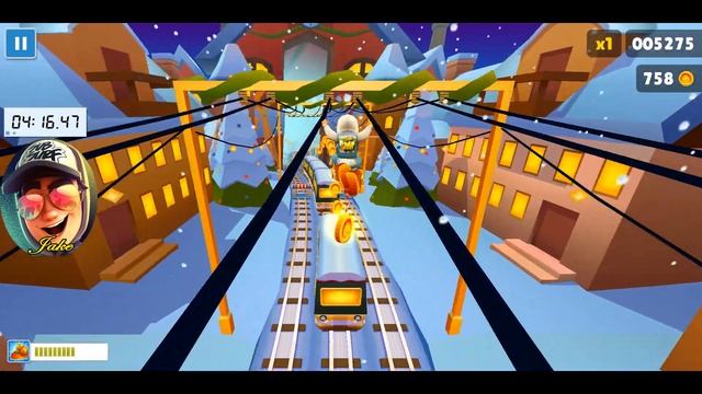 Compilation PlayGame Subway Surfers Winter Holiday On PC Non Stop Character Jake FHD смотреть онлайн