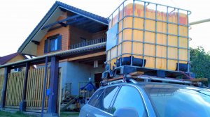 Система полива огорода на базе еврокуба + насосной станции