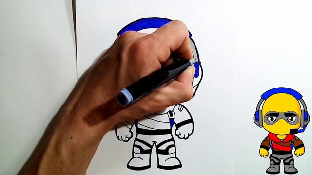 Рисунки для срисовки. Рисунок фортнайт. Как нарисовать и раскрасить смотреть онлайн