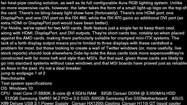 Rx 480 Vs GTX 1050ti Comparison