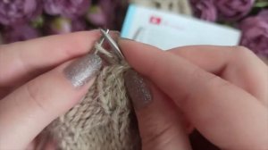 МК Носки спицами с совой из пряжи деревенька. Часть 2