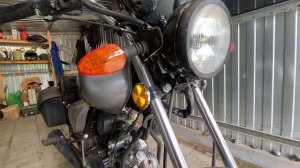 Как поправить руль после падения на бок. Правка траверсы мотоцикла.