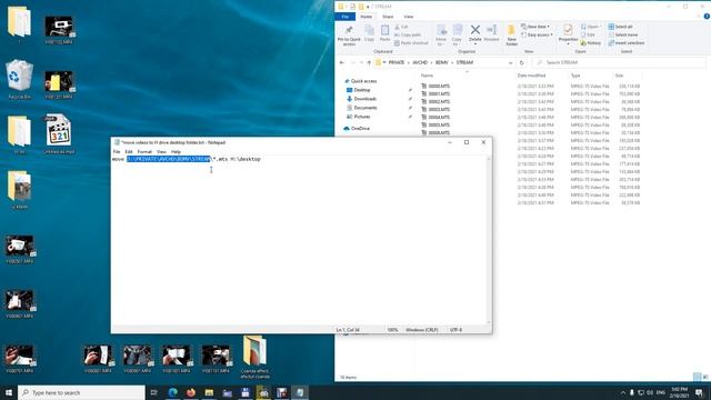 How to move files from one path to another using a BAT file (Command Prompt) смотреть онлайн
