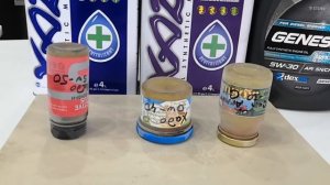 Тест текучести масла. Хадо 0w-40 5w-50 и Лукойл 5w-30