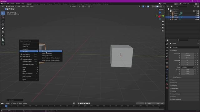 Blender 3.1 - 14 3D kursor a Origin objektu - CZ Návod/Tutorial смотреть онлайн