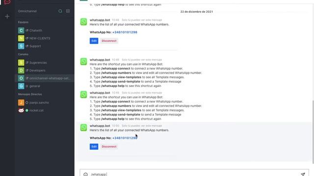 Como utilizar las herramientas que nos ofrece el omnichannel con WhatsApp en rocket.chat смотреть онлайн