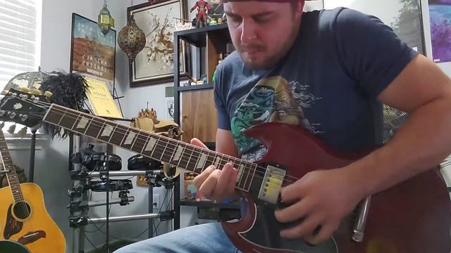 James Melle Gibson SG 1961 reissue 80s synth pop rock guitar solo смотреть онлайн