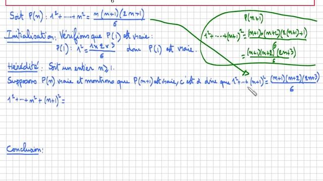 Raisonnement par récurrence - Montrer que la somme 1²+..+n²=n(n+1)(2n+1)/6 - Terminale Spé Maths смотреть онлайн