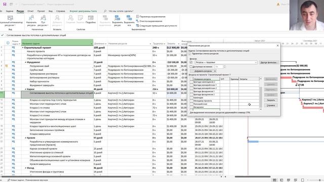 Инструменты назначения ресурсов в MS Project Pro смотреть онлайн