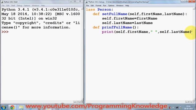 Python Tutorial for Beginners 15 Classes and Self YouTube смотреть онлайн