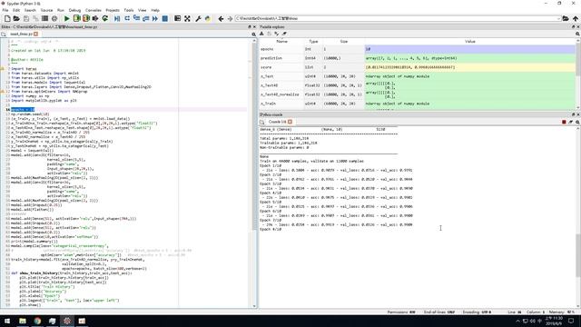 i9 9900k Anaconda tensorflow keras minst cnn смотреть онлайн
