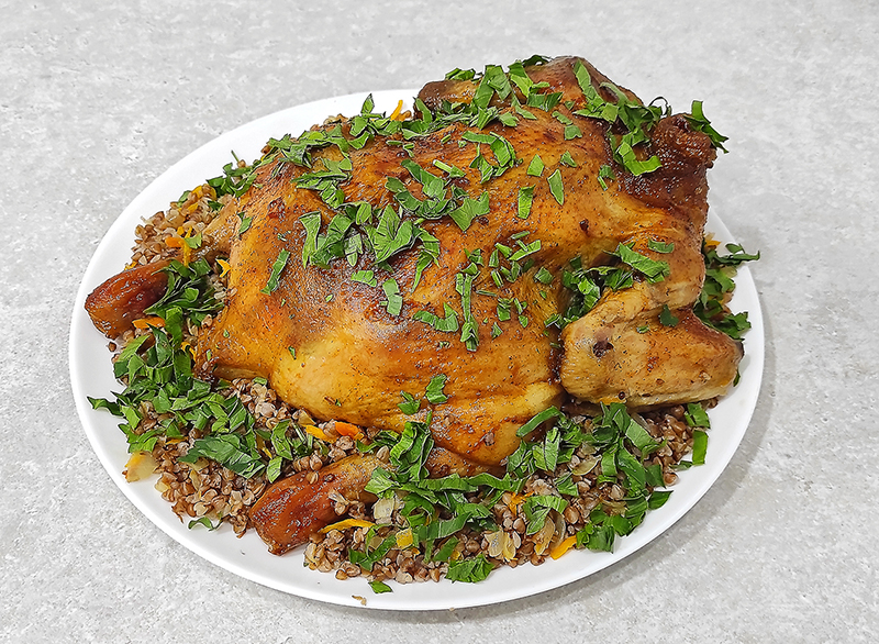 Сочная КУРИЦА, фаршированная ГРЕЧКОЙ. Быстро, вкусно и просто! смотреть онлайн