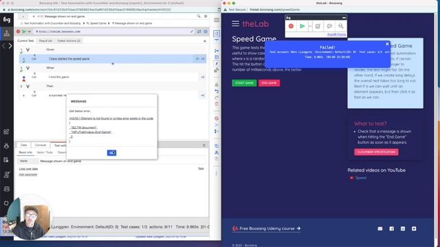 Boozang Test automation with Cucumber #9: Set timeouts смотреть онлайн