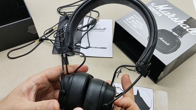Распаковка беспроводных наушников Marshall Major IV смотреть онлайн