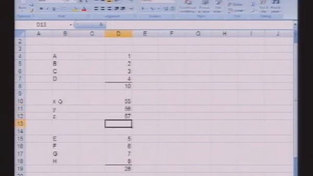 80/20 Excel 2007: Sum/2 technique смотреть онлайн