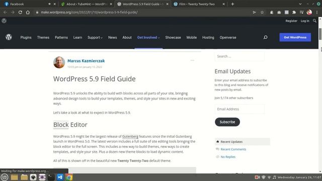 WordPress 5.9 New Features - Good Bye to Site Builders with WP 2022 Theme смотреть онлайн