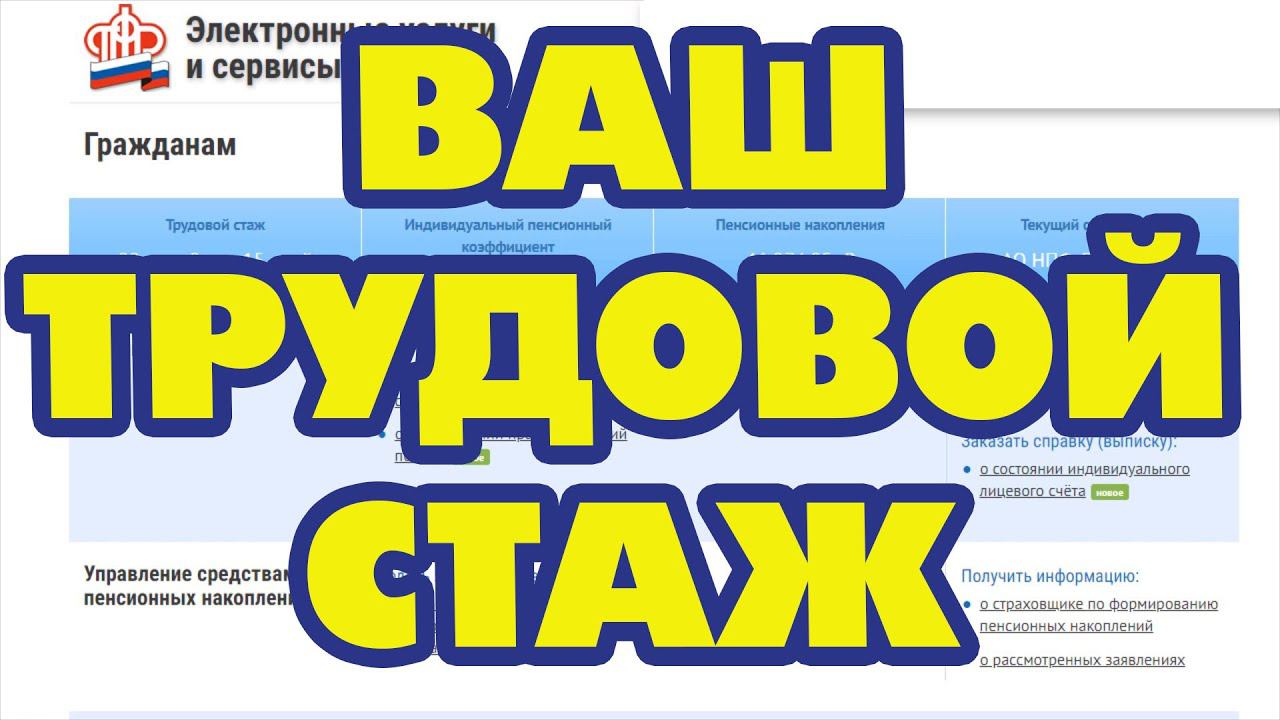 Как узнать трудовой стаж и баллы для пенсии через госуслуги или в пенсионном фонде смотреть онлайн