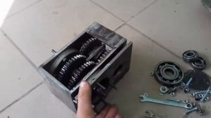 Трансмиссия самодельного гусеничного трактора ч1