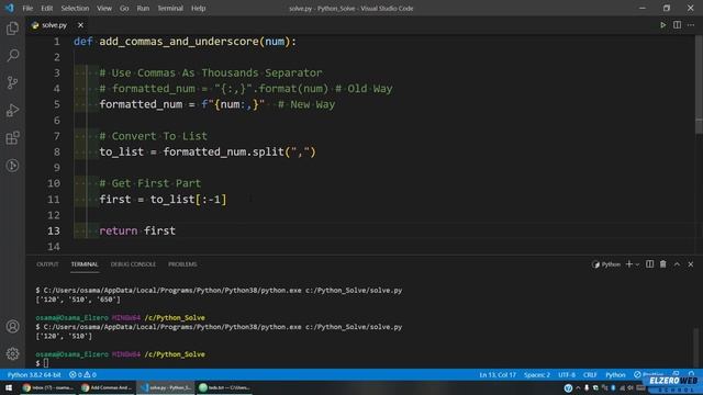 [Arabic] Problems Solving With Python - Add Commas And Underscore смотреть онлайн