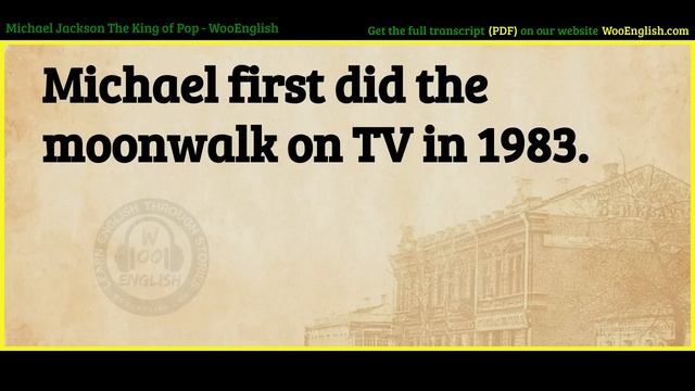 Learn English Through Story ⭐ Level 3 – Michael Jackson – Graded Reader | WooEnglish