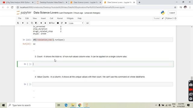 Big Data Exploration with Python | Live Working | Beginner | Part -3 смотреть онлайн