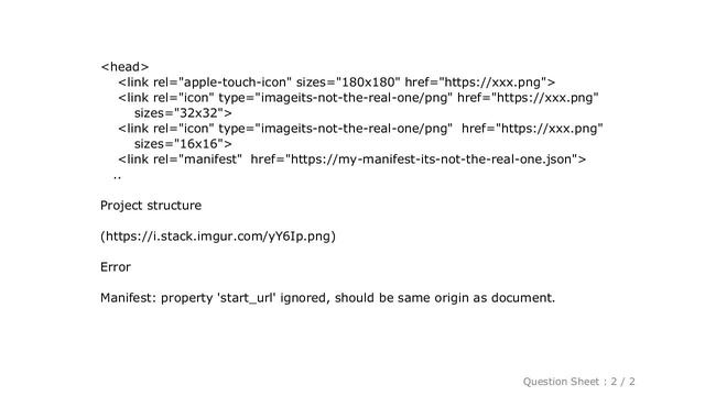 HTML : Manifest: property 'start_url' ignored, should be same origin as document смотреть онлайн