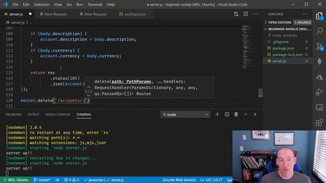 How to create update and delete APIs with Node.js and Express [21 of 26] | Node.js for Beginners смотреть онлайн
