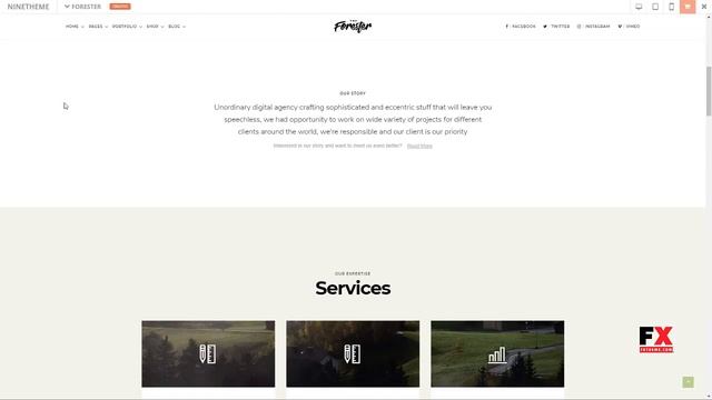 The Forester - A Creative WordPress Theme смотреть онлайн