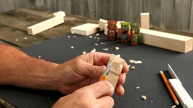 How To Carve A Simple, Fast And Easy Owl With Just A Knife and Block of Wood-Full Tutorial смотреть онлайн