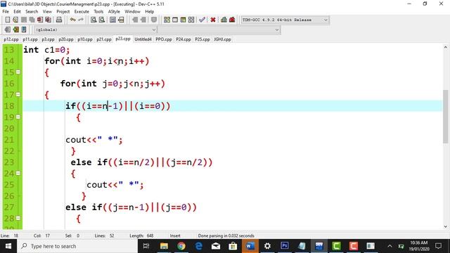 c++ dynamic patterns printing смотреть онлайн