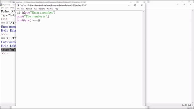 #4 Python Tutorials in Hindi |- Getting user input, input function смотреть онлайн
