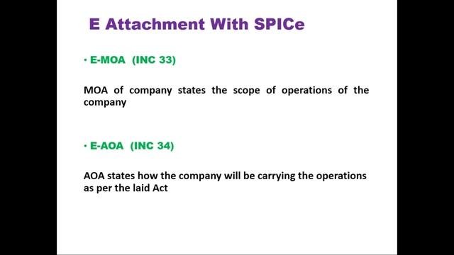 Registration of Company - SPICe | MOA | AOA | Companies Act 2013 смотреть онлайн