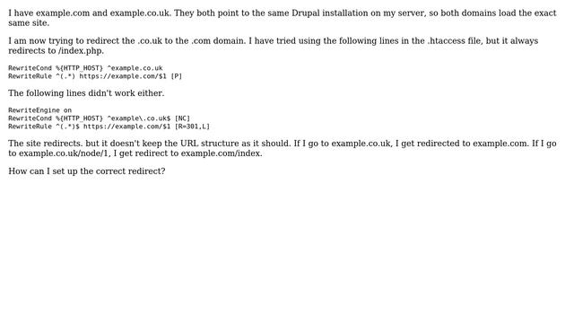 Drupal: How do I redirect a domain but keep the URL structure? смотреть онлайн
