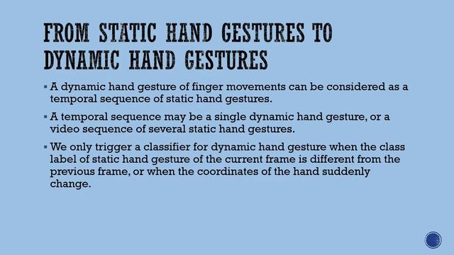 Temporal Interframe Pattern Analysis for Static and Dynamic Hand Gesture Recognition смотреть онлайн