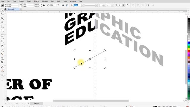 How to create Isometric Text Effect | Coreldraw tutorial | Text Perspective effect смотреть онлайн