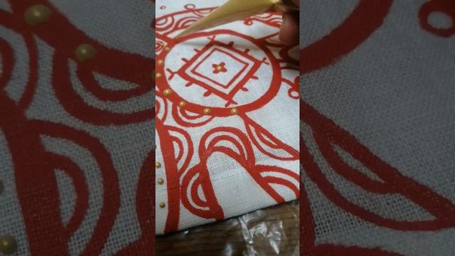 Роспись одежды конусом. Обережное платье со Славянскими Символами Сила Берегини смотреть онлайн