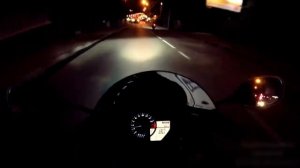 Ночная погоня ДПС за мотоциклом Yamaha R1 под классную музыку!!!