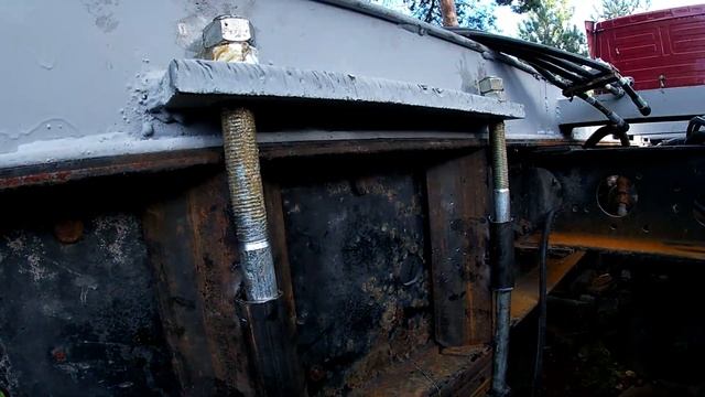 Установка манипулятора Hangil на МАЗ 6312 часть 1 смотреть онлайн
