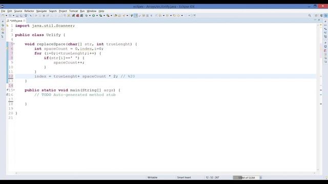Cracking The Coding Interview |URLify The Given String | Competitive Programming | Array Problem смотреть онлайн