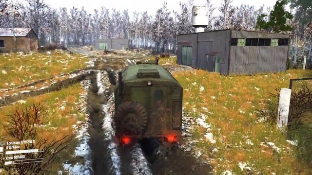 MudRunner карта "Совхоз" №1 автор: Дмитрий Шулейко (dmitriy1815) смотреть онлайн