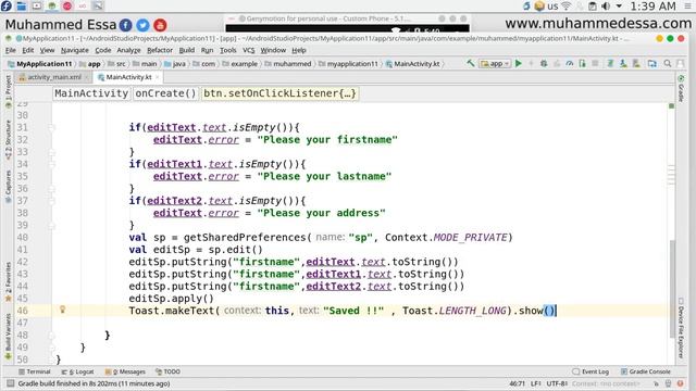 17 Kotlin android Studio Shared Preferences смотреть онлайн