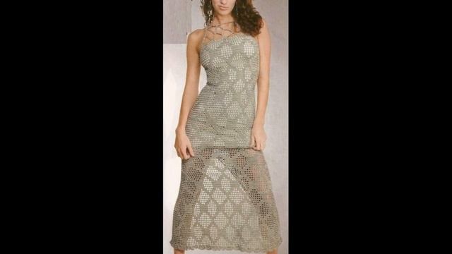 Интересные платья крючком со схемами и описанием - Interesting crochet dresses with diagrams смотреть онлайн